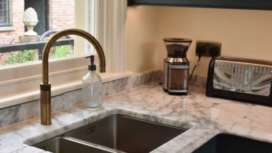 Granite kitchen worktop