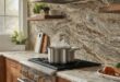 Granite kitchen worktop