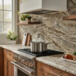Granite kitchen worktop