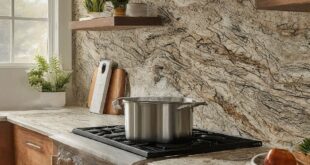 Granite kitchen worktop