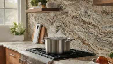 Granite kitchen worktop
