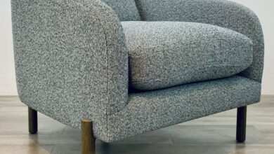 Gray Club Chair