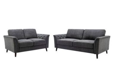 Gray Sofa And Loveseat