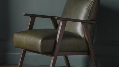Green Leather Armchair