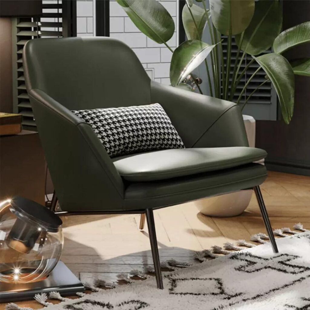 Green Leather Armchair