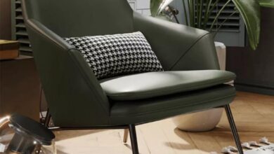 Green Leather Armchair