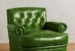 Green Leather Armchair