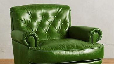 Green Leather Armchair