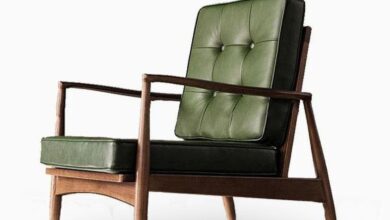 Green Leather Armchair