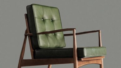 Green Leather Armchair