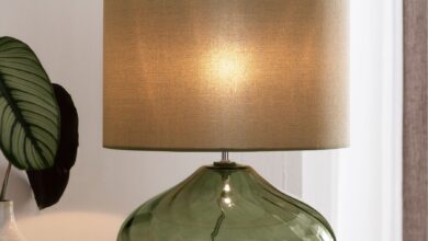 green table lamps