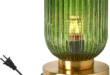 Green bedside lamps