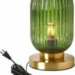 Green bedside lamps