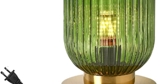 Green bedside lamps