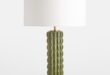 Green bedside lamps