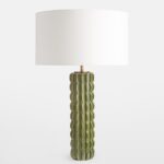 Green bedside lamps