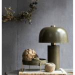 Green bedside lamps