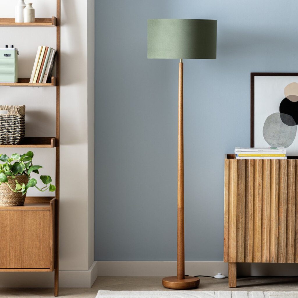 Green floor lamp