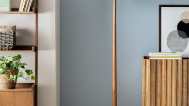 Green floor lamp