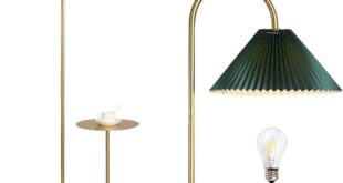 Green floor lamp