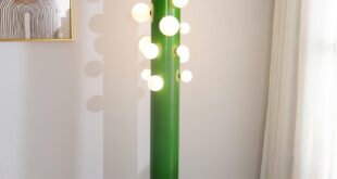 Green floor lamp