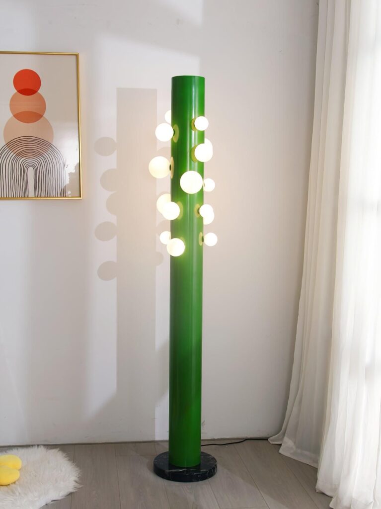 Green floor lamp