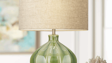 green table lamps