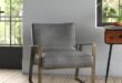 Grey Leather Armchair