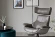 Grey Leather Armchair