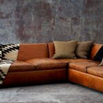 Grey Leather Sectional Sofa