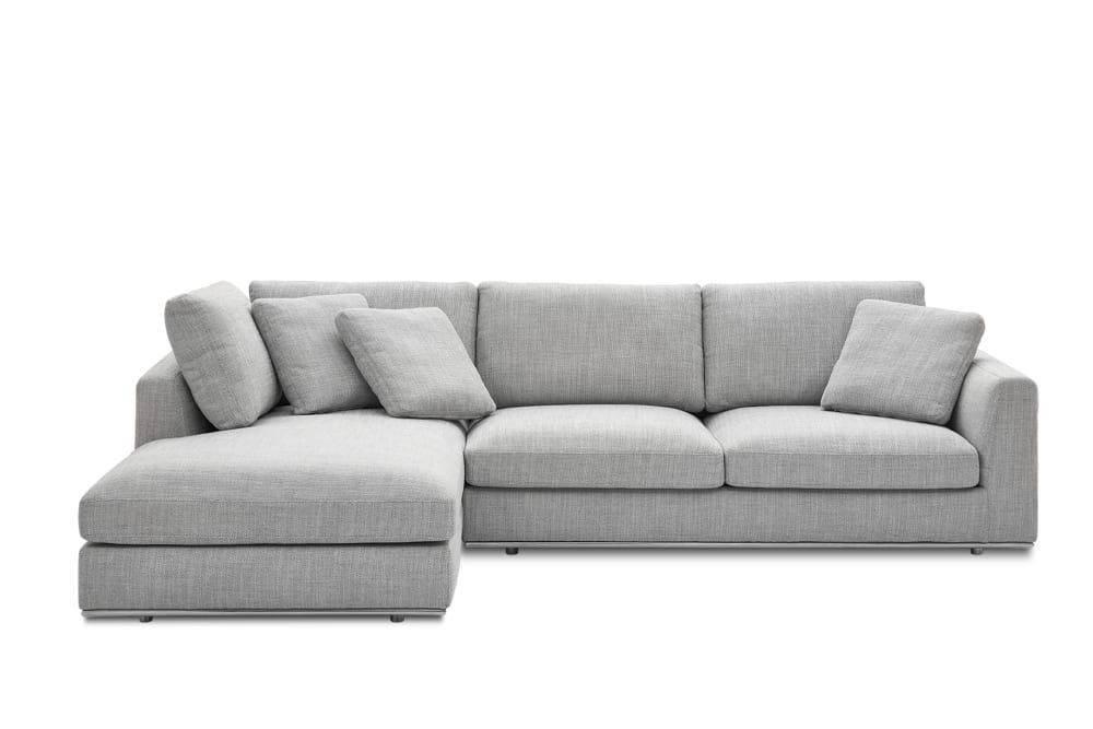 Grey Sectional Sofa Stylish and Versatile Neutral Sofa for Your Living Room