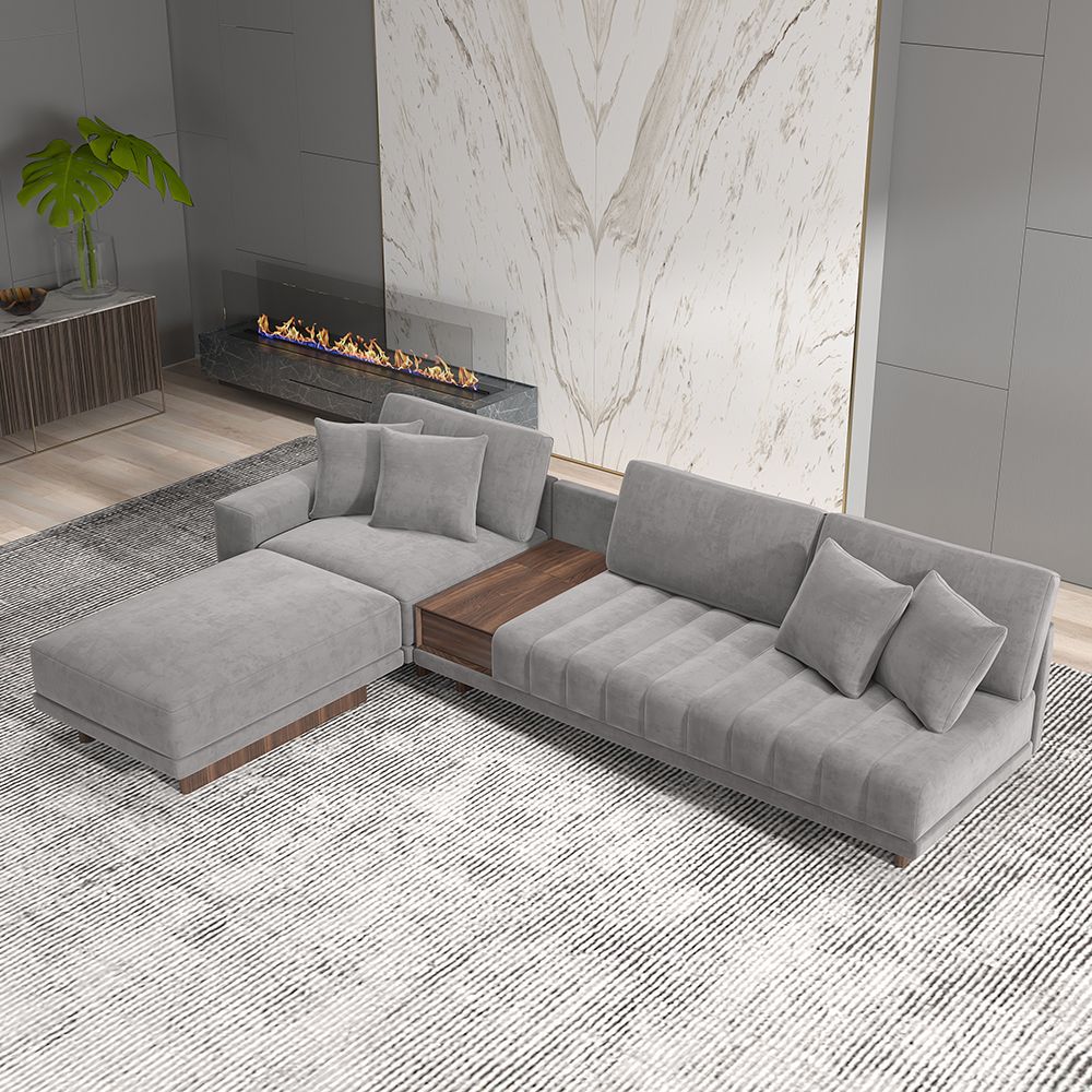 Grey Sectional Sofa Stylish and Versatile Sectional Sofa for Modern Living Rooms