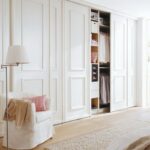 Hinged-door wardrobes pine natural lacquered