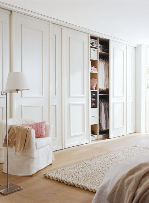 Hinged-door wardrobes pine natural lacquered