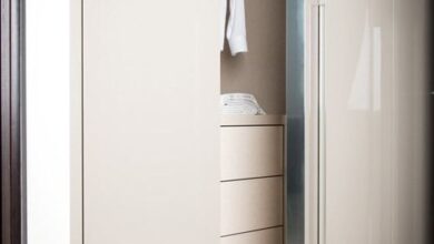 Hinged-door wardrobes pine natural lacquered