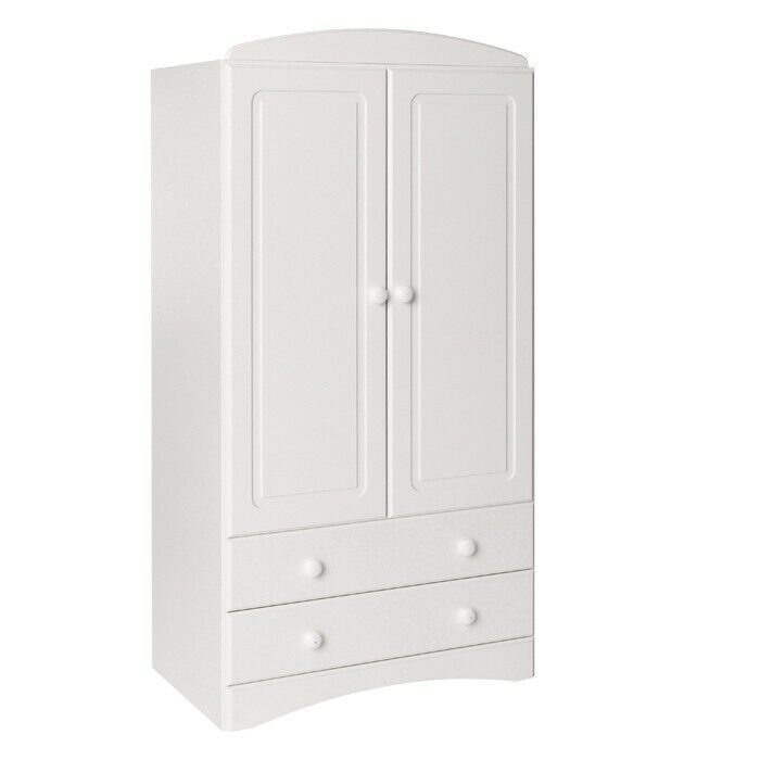 Hinged-door wardrobes pine painted white – the ultimate storage solution