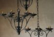 Iron chandelier antique