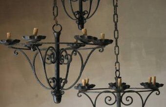 Iron chandelier antique