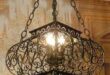 Iron chandelier antique