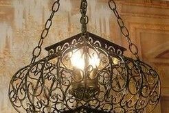 Iron chandelier antique