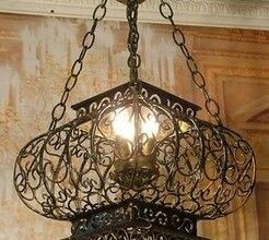 Iron chandelier antique