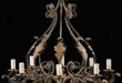 Iron chandelier antique