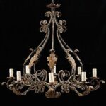Iron chandelier antique