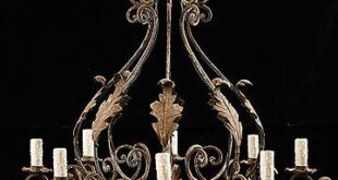 Iron chandelier antique