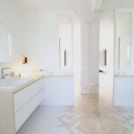 Kitchen with wooden floor