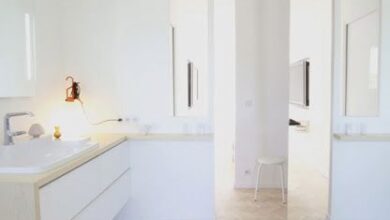 Kitchen with wooden floor