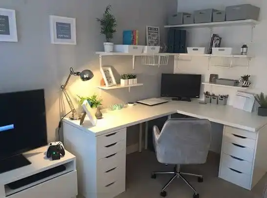 L Shaped Desk Modern and Spacious Workspace Solution