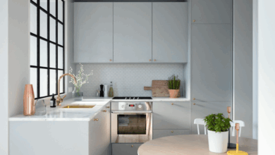 L-shaped kitchens