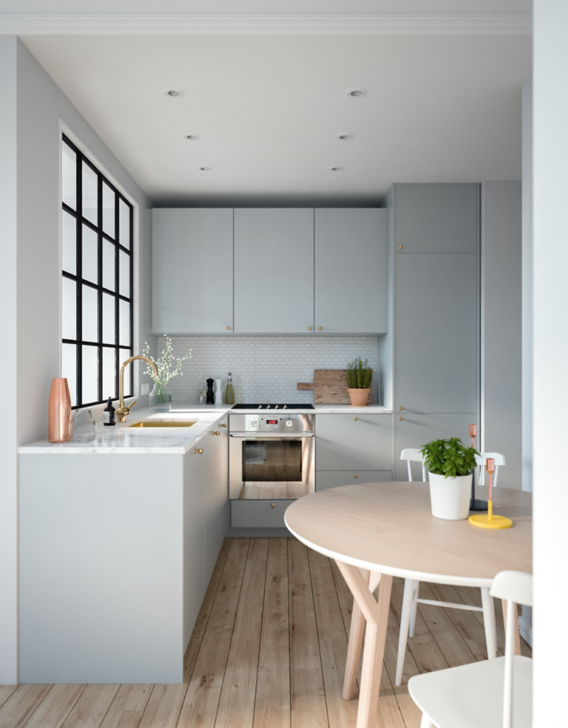 L-shaped kitchens