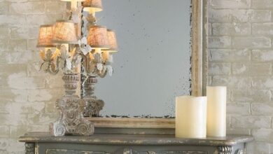 Lamps in the Shabby chic style